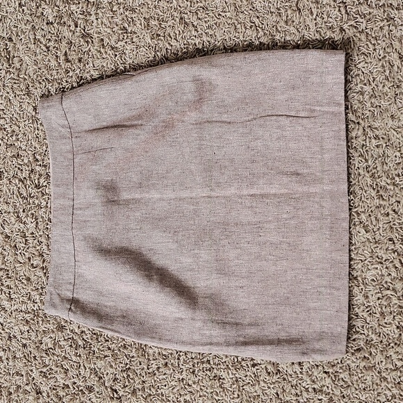 NWT Anthropologie Tabitha Skirt Linen Blend Knee Length Size 8 Lined - Picture 4 of 6